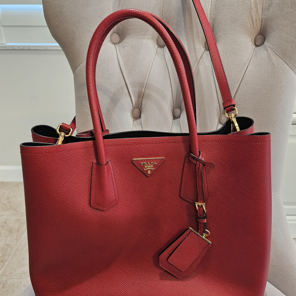 Prada Red Leather Handbag